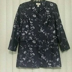 TALBOTS PURE SILK JACKET BLAZER NWOT